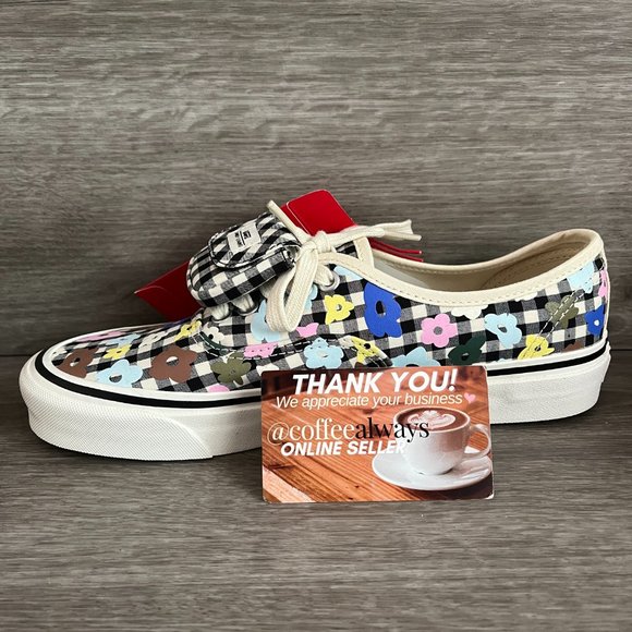 Vans Sandy Liang Authentic 44 Dx Gingham Floral Size 9.5 Women's NWB - Picture 5 of 8